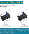 Two Pack Micro Switches For Chevy Malibu Shifter D2HW-BL251H with durable plastic housing