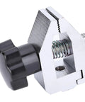 Beefy 500N Push Pull Test Clamp For Tensile Testing, Stainless Steel Force Gauge Fixture With 3.5mm Opening, black knob
