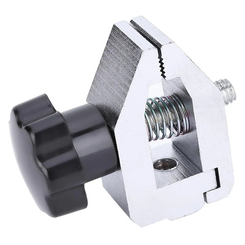 Beefy 500N Push Pull Test Clamp For Tensile Testing, Stainless Steel Force Gauge Fixture With 3.5mm Opening, black knob