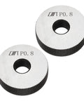 Two Pack Knurling Wheel Kit 28x8x8mm with 0.8mm Pitch made from high speed steel for precise knurling