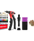 NT600 Rivnut Tool And 1 4 20 Replacement Mandrel Kit Right Angle Pistol Style Rivet Nut Setter with case and accessories