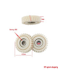 Three Pack 31T Spiral Bevel Gear Set For Bafang Hub Motors 41.5x11mm Planetary Gear Replacement Parts For E Bike Wheel Hub Motor Repair Ideal For DIY And Pro Mechanics showing white gears with measurements and bearings