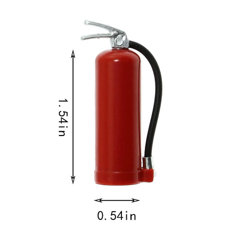 1 Pack Realistic Fire Extinguisher Decoration With Sticker For One Tenth Scale RC Rock Crawler Axial SCX10 RC Car And Truck Parts