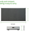 Blazing Fast Portable Nvme Usb4 Type C External Ssd Drive With Rock Solid Aluminum Enclosure dimensions 4.5x2.25x0.60 inches.