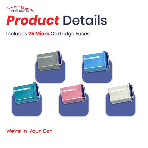 Heavy Duty Micro Cartridge Auto Fuse Kit Boss Grade Mcase Fuses For American Trucks And Cars with various colors of fuses.