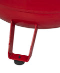 Base and support bracket of Smooth Operator 33 Gallon Air Compressor with a robust red steel construction.