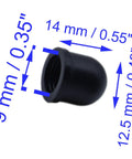 4 Pack Skateboard Truck Pivot Cups 12 mm For Most Skateboards PU Stand Protectors With 9 mm Inner And 12.5 mm Outer