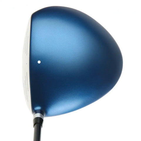 Illegal Nonconforming 520cc Oversized Behemoth Driver with high MOI, blue clubhead, top view, for extra distance off the tee