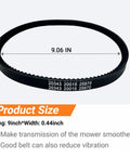 Heavy Duty Drive Belt For Versa Tiller And Rear Tine Tiller Cultivator 12 X 728 Type 4L, dimensions 9.06 inches