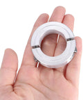 Four Pack Double Split Clamp-On Shaft Collar For 1-1/8 Inch Shaft in hand, two-piece aluminum alloy, 1-7/8 inch outer diameter