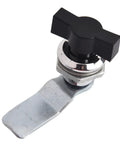 Keyless Turn Tongue Cam Lock For Cabinets And Drawers, Lockers And Safes Security Hardware, Easy Access No Keys Needed, Durable Aluminum Alloy