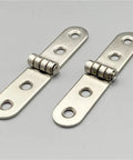 180 Degree Foldable Screw On Hinge Kit For Cabinet Doors Flap Style Flush Mount Furniture Fittings 2 Pack shown open view