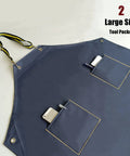 Heavy Duty Waterproof Rubber Apron With Pockets For Dishwashing And Restaurant Use 47 Inch Adjustable Neck Strap Chemical Resistant