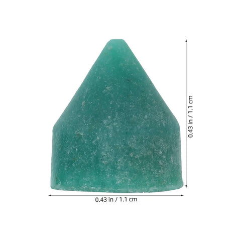 Silicon Carbide Cone Shaped Tumbling Media For Rotary Polishing Machines Grit Abrasive Buffing Material, shown with dimensions.