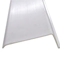 Under Cabinet Light Cover Replacement For 21 Inch L Shape With White Ribbed Acrylic Diffuser, side angle view