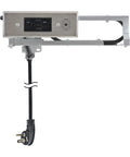Discreet Drawer Mounted Power Station Featuring Brushed Stainless Steel GlidePanel with Dual USB-A ports and AC jack.