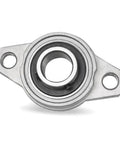 Heavy Duty Self Aligning Pillow Block Bearing Zinc Alloy Housing Insert For Linear Motion Thrust Load Support Sizes Eight To Seventeen Millimeter, front view