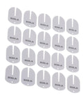 Watch Dial Protector Pads Set, 100 Pieces, Pro Grade Thin Guard arranged in rows, numbered for easy identification.