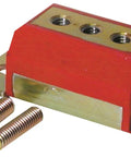 High Grade Urethane Transmission Mount Kit For Six And Eight Cylinder Motors Sharp Red Coating No Slop Shift Behavior Complete Mounting Hardware Included Ready To Drop Right In This Weekend view showing urethane mount with metal insert and bolts.