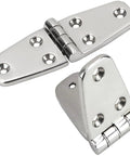 Marine Grade Stainless Steel Boat Hatch Hinge Set Heavy Duty Tough As Nails Four Inch By 1.5 Inch Hinges With Screws Corrosion Resistant