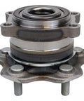 Front view of Rear Wheel Hub And Bearing Assembly For Nissan Altima 2019-2021 And Pathfinder 2022 AWD Left And Right Side Direct Fit Replacement 43202-5NA0B with metal construction.