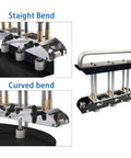Three-Station Roller Bender For Sheet Metal 0.3-1.0 mm Folding 13-130 mm Bends 90 Degree Angle Standing Seam Roofing Tool