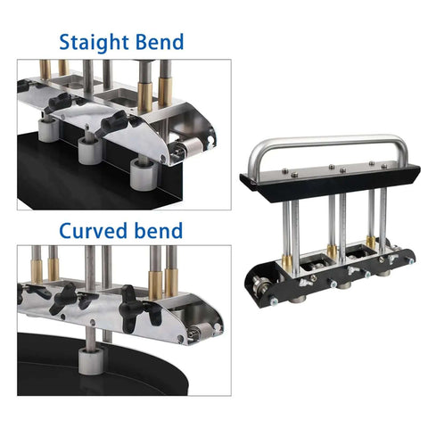 Three-Station Roller Bender For Sheet Metal 0.3-1.0 mm Folding 13-130 mm Bends 90 Degree Angle Standing Seam Roofing Tool
