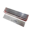 Six Pieces 1/4 By 2 Inch Aluminum Flat Bar 6061 T6511 Dope For DIY Projects Weldable Metal Stock displayed in a stack