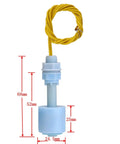 Six Pack Plastic PP Float Switch Water Level Sensor Kit For Aquariums DP5200 Model, 24.5mm float, 39cm cable