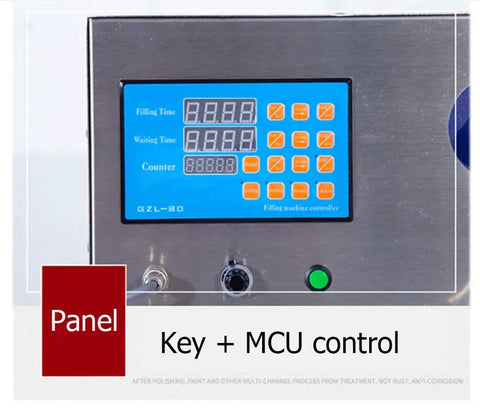 Pro Liquid Filling Machine With Magnetic Pump And Digital Speed Control Smooth Operator control panel with display and buttons.