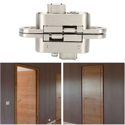 Heavy Duty Folding Door Hinge Built Tough For Silent Glide Operation Smooth Swinging Motion With Wear Resistant Nylon Pad No Hassle Install Zinc Alloy Cabinet Hardware For Interior Doors, top view
