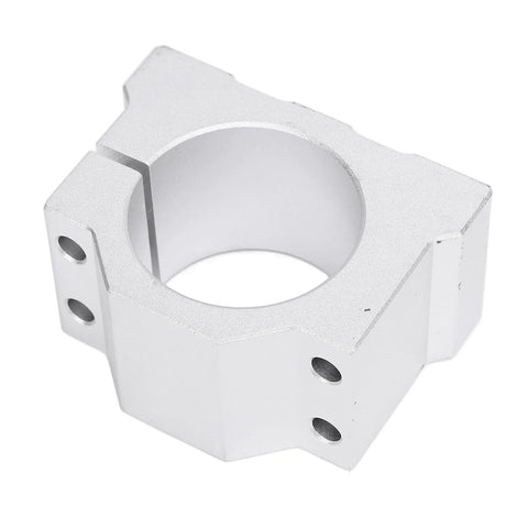 Front view of Qudinip spindle clamp motor bracket, 45mm aluminum alloy CNC router mounting holder