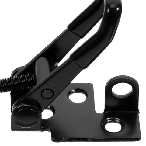 Close-up of Heavy Duty Quick Release Toggle Latch Clamp showing metal construction and lock hole from 4 Piece Portable Set
