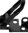 Heavy Duty Stainless Steel Toggle Clamps With Quick Release Hasp Latch in black finish, close-up view of the latch mechanism.