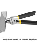 Heavy Duty Sheet Metal Bender Pliers 150mm Straight Style, chrome vanadium, easy grip, black handles