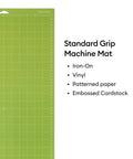Cutting Mat Variety Pack Four 12 By 24 Inch Mats For Crafting Workhorse Set With Light Grip For Vinyl Paper And Light Cardstock And Standard Grip For Iron On Heavier Cardstock And Materials with green standard grip machine mat for iron-on and vinyl