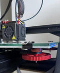 Side view of 3D Printer Bed Leveling Kit with aluminum hand twist nut and silicone bed spacer for easy calibration.