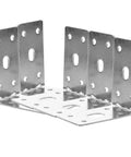 Heavy Duty 90 Degree Iron L Angle Brackets Set Of 5 for shelves and furniture with smooth edges and versatile design.