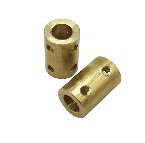 Five Piece 6mm To 8mm Beefy Brass Rigid Shaft Coupling Set With Screws And Wrench For 3D Printers DIY Encoders RC Cars Drones Robots Model Kits High Torque And Easy Install For Makers Today brass couplings