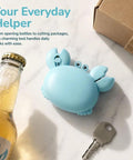 Dope 4 In 1 Magnetic Fridge Mount Multi Tool With Bottle Opener, Retractable Box Cutter And Mini Scissors on kitchen counter