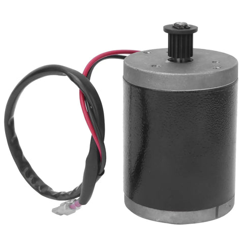Beefy 24V 100W DC Brushed Motor With Carbon Brushes Aluminum Alloy Housing And Metal Belt Pulley For Electric Scooter And Bike