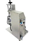 Top Shelf Semi Automatic Glass Jar Vacuum Capper And Tin Cap Sealer For 110V Home Kitchens, stainless steel design, rear view showing controls.
