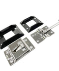 Heavy Duty 304 Stainless Steel RV Door Latch Holder T Style Entry Door Catch For RV Camper Travel Trailer Cargo Truck And Van Doors With Screws Easy To Install Beefed Up Mounting