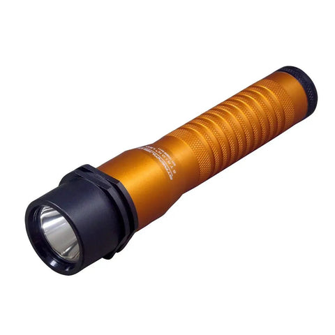 Strion LED Handheld Flashlight Orange with 3 Lighting Modes High Medium Low and Strobe Up to 7 Hour Runtime Compact EDC Light