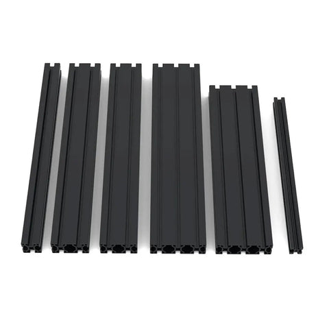 Build A Dope 3D Printer Setup With This Rugged Black Aluminum Extrusion Frame Kit Featuring T Slot Profile Pre Cut Tubes For Rock Solid Corexy Assembly And Smooth Maker Projects
