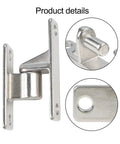 2 Pack Half Inch Pin Gate Hinges Heavy Duty Steel Designed For Outdoor Yard Farm And Barn Doors Quick Install rugged steel close-up.