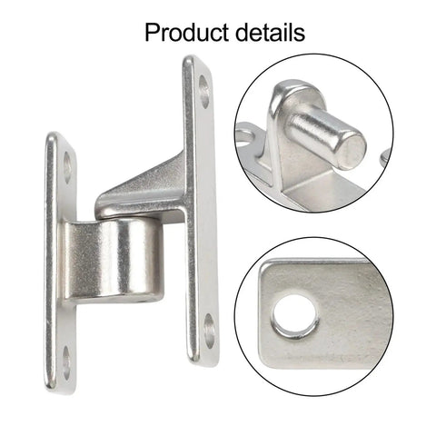 2 Pack Half Inch Pin Gate Hinges Heavy Duty Steel Designed For Outdoor Yard Farm And Barn Doors Quick Install rugged steel close-up.