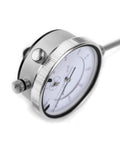 Close-up of Two Pack 0 To 1 Inch Dial Indicator With Carbide Anvil And 0.001 Inch Resolution, Interchangeable Flat And Lug Back, 2 Inch Dial, Twist Lock Bezel, Built To Last Heavy Duty Stainless Steel Shock Proof Gauge For Precise Measurements