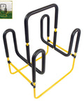 Double Up SUP Stand For Two Boards Holds Two Stand Up Paddle Boards Or Surfboards With Durable Foam Padding, Yellow Frame