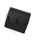 Self Adhesive Soundproof Foam Board For Outdoor Air Conditioner Units 11X25 Inch showing black foam with securing straps.